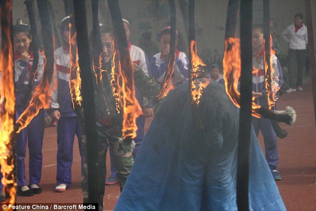 China fire safety kids