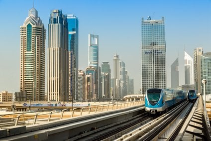 Dubai metro railway