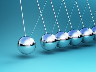 newton cradle 3d